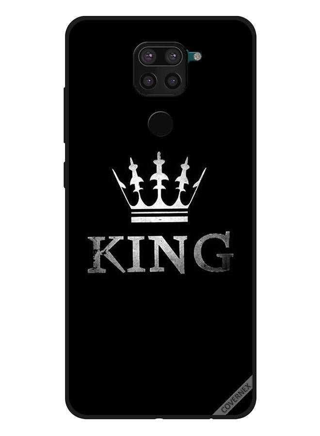 كوفرنيكس غطاء حماية واقٍ لهاتف شاومي ريدمي نوت 9 بطبعة كلمة "King"  - Image 1