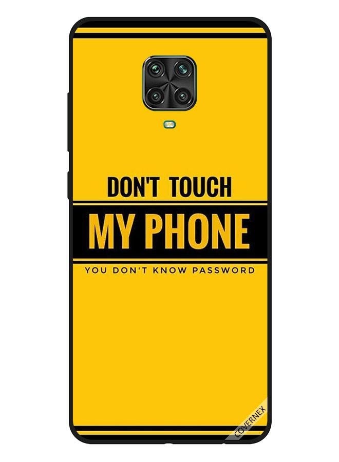 Covernex Protective Case Cover For Xiaomi Redmi Note 9 Pro Don't Touch My Phone You Don't Know Password - Image 1