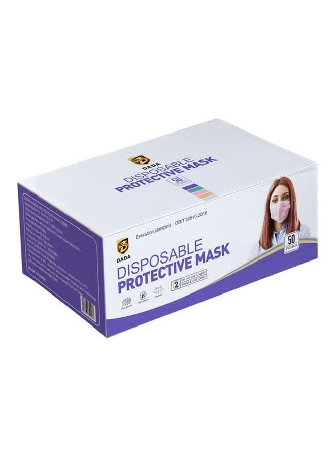 Dada 50 Piece Disposable Face Mask Multicolour  - Image 1