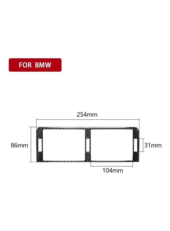 Generic Carbon Fiber Car Center Consoles A/C Vent Outlet Panel Sticker For BMW 3 Series E46 (1998-2005) - Image 5