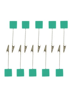 O Ozone 10-Piece Photo Memo Clip Resin Stand for Fujifilm Instax Mini Film Photos / Notes / Business Card / Message Bar / Postcard Green  - Image 1