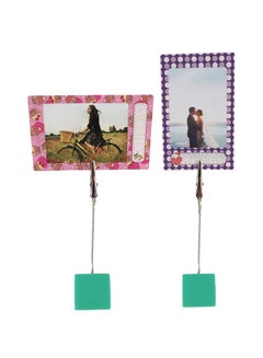 O Ozone 10-Piece Photo Memo Clip Resin Stand for Fujifilm Instax Mini Film Photos / Notes / Business Card / Message Bar / Postcard Green  - Image 2