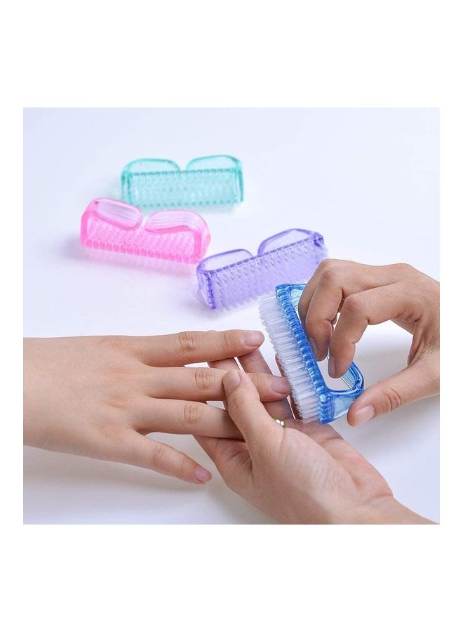 مجموعة فرش أظافر بمقبض مكونة من 3 قطع متعددة الألوان - Image 3