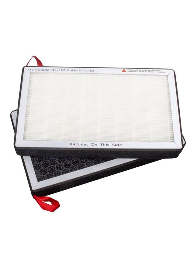 Car Air Filter HEPA Cabin With Activated Carbon Replacement For Tesla Model 3