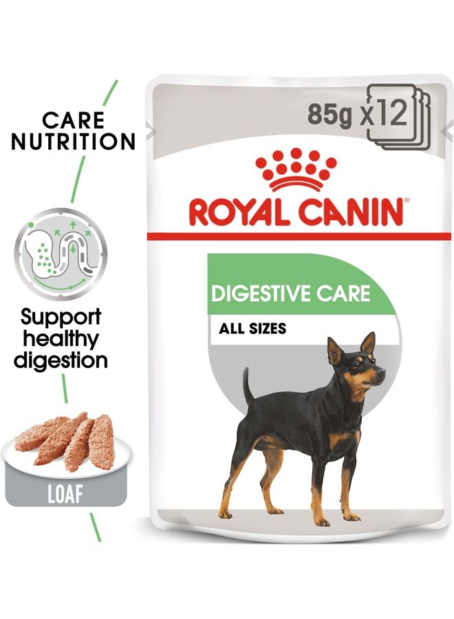 رويال كانين عبوة طعام رطب للتغذية والعناية بالجهاز الهضمي مكونة من 12 قطعة بني 85جرام