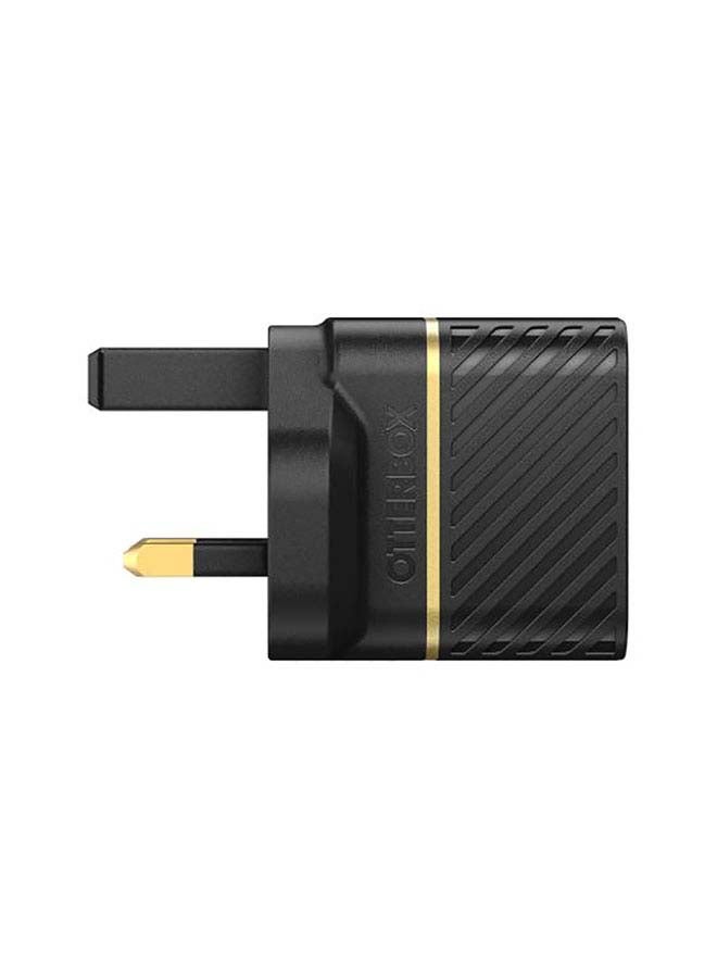 Otterbox Rugged Fast Compact Wall Charger UK Plug 20W For USB C Devices Black - Image 3