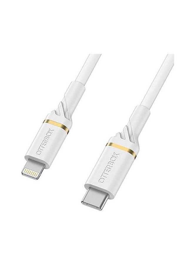 Otterbox UK Wall Charger 20W + USB-C Cable 1M Rugged Fast Compact Charger for USB-C Devices White - Image 3