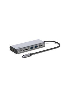 belkin Belkin USB C Hub, 6-in-1 MultiPort Adapter Dock with 4K HDMI, USB-C 100W PD Pass-Through Charging, 2 x USB A, Gigabit Ethernet Ports and SD Slot for MacBook Pro, Air, iPad Pro, XPS and More Gray  - Image 2
