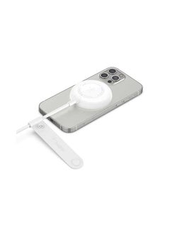 belkin MagSafe Charger, Magnetic Wireless Phone Charging Pad (For iPhone 14, 13 and 12 Series and Other MagSafe Enabled Devices, Power Adaptor Not Included) white  - Image 2