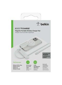 belkin MagSafe Charger, Magnetic Wireless Phone Charging Pad (For iPhone 14, 13 and 12 Series and Other MagSafe Enabled Devices, Power Adaptor Not Included) white  - Image 3
