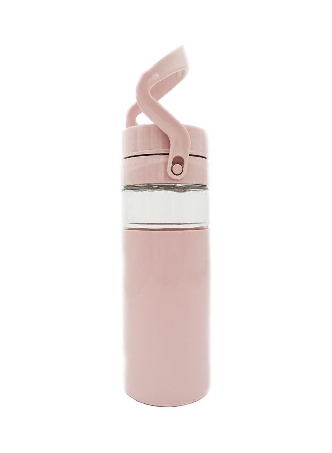 Double Wall Water Bottle With Hand Holder Pink - Image 2