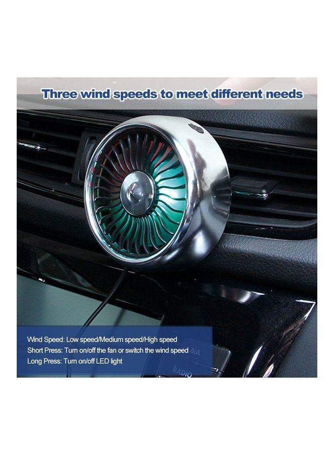 Generic 3 Speeds USB Car Fan  - Image 5