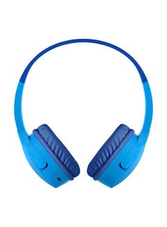 belkin Soundform Kids On Ear Wireless Headphones (With Built In Microphone, Girls And Boys For Online Learning, School, Travel, Compatible With Iphones, Ipads, Galaxy And More) Blue  - Image 2