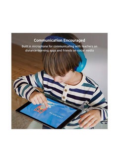 belkin Soundform Kids On Ear Wireless Headphones (With Built In Microphone, Girls And Boys For Online Learning, School, Travel, Compatible With Iphones, Ipads, Galaxy And More) Blue  - Image 4