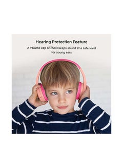belkin SoundForm Kids On Ear Wireless Headphones (with Built in Microphone, Girls and Boys For Online Learning, School, Travel, Compatible with iPhones, iPads, Galaxy and more) Pink  - Image 4