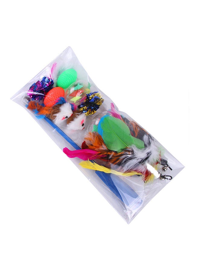 Deo King 14-Piece Funny Cat Sticks And Pet  Toys Multicolour - Image 4