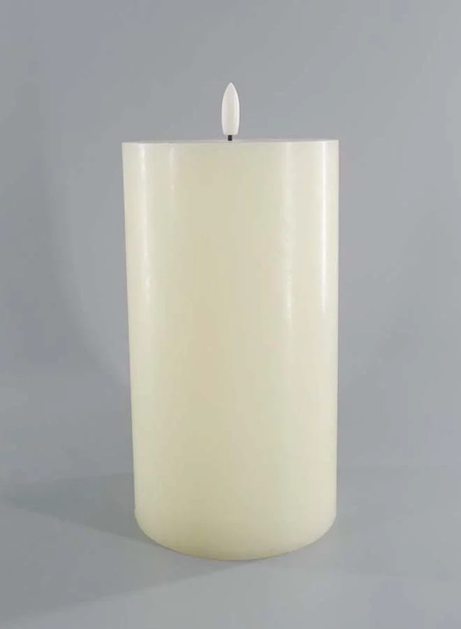 ebb & flow Unscented Wax Pillar Set Unique Luxury Quality Product For The Perfect Stylish Home Candle04 Ivory