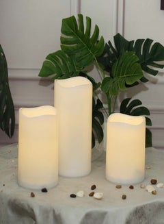 Modern Unscented Wax Pillar Candles Set Unique Luxury Quality Product For The Perfect Stylish Home Candle12 Ivory