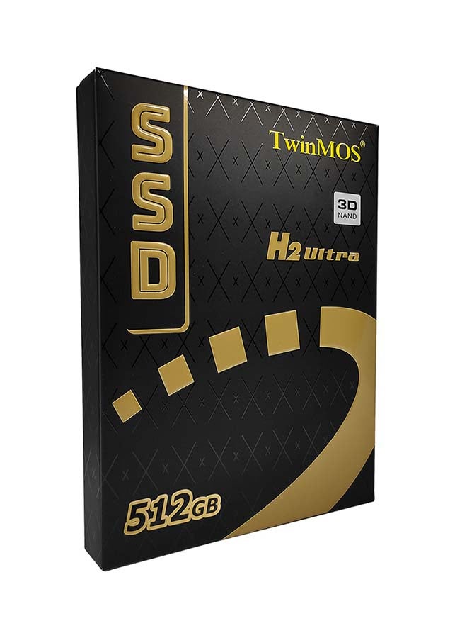 TwinMOS - Hyper SSD H2 Ultra 512GB 2.5 inch Solid State Drive SATA3, Trim Support, RAID Edition, High Speed, 7mm Thin, upto 580 Mbps speed Gold - Image 1