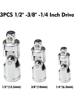 Generic 3-Piece Universal Joint Air Impact Socket Set  - Image 1