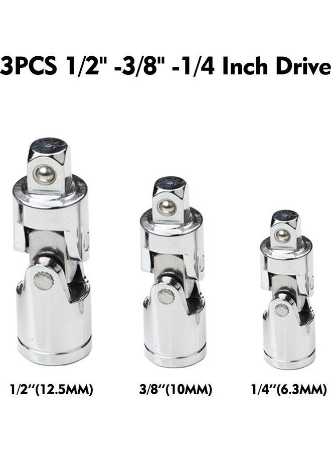 Generic 3-Piece Universal Joint Air Impact Socket Set  - Image 1