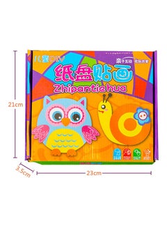 Generic Fashion Paper Plate Art Kits with Animal Stickers( Pack of 10) 21x23x3.5cm  - Image 3