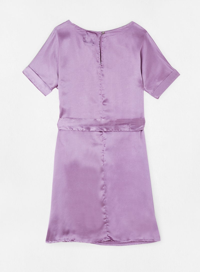 Aila Casual Stylish Dress Purple  - Image 2