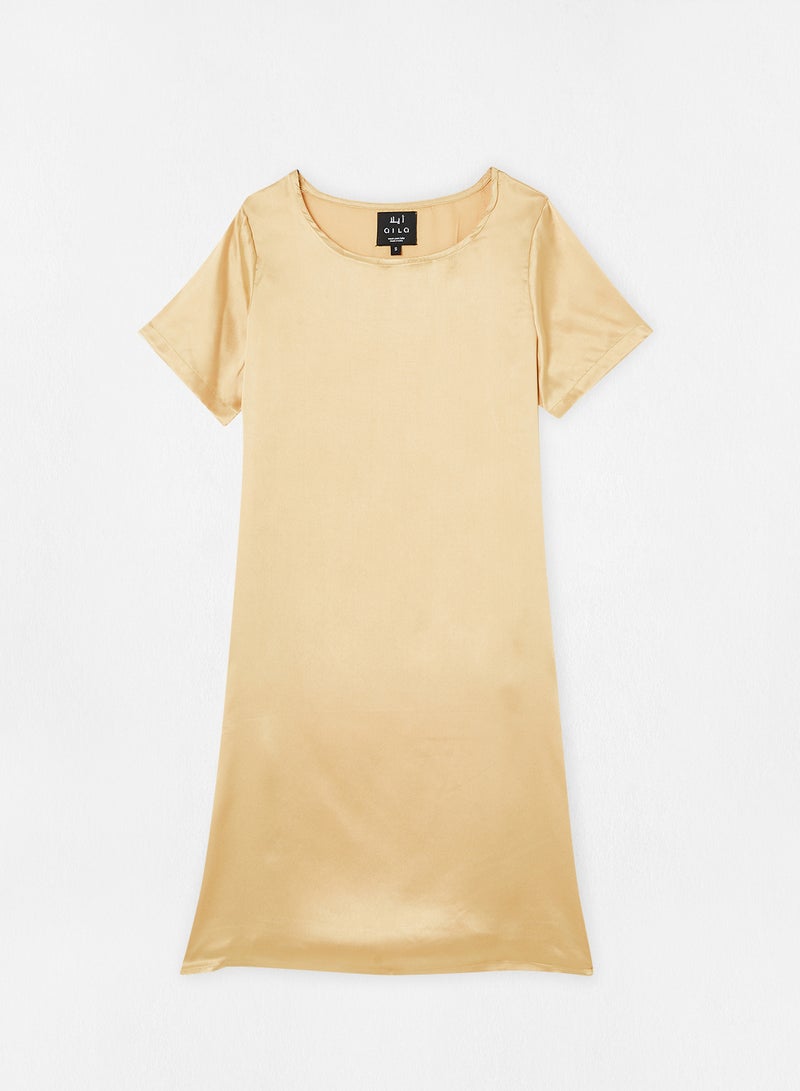Aila Casual Dress Golden Beige  - Image 1