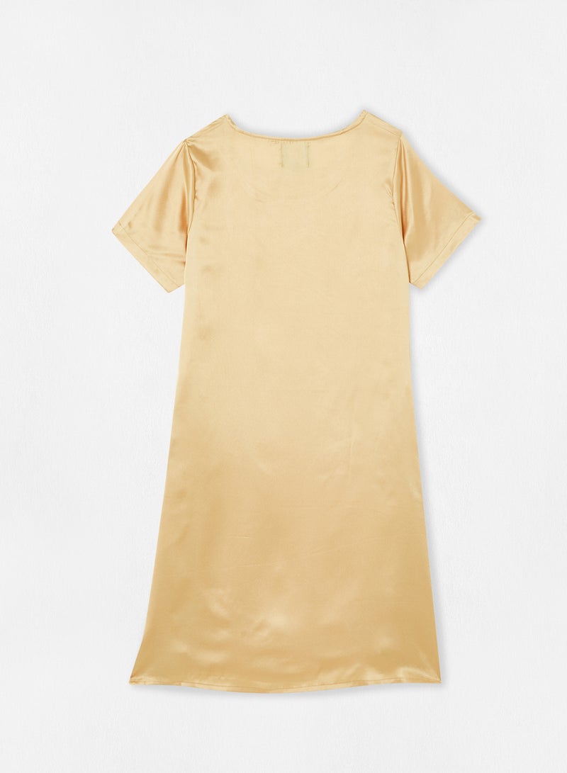 Aila Casual Dress Golden Beige  - Image 2