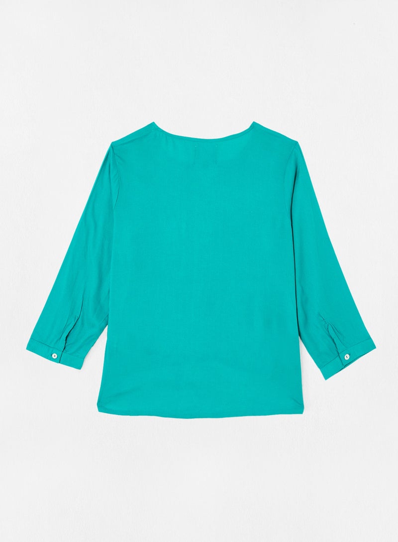 Aila Casual Stylish Top Green  - Image 2