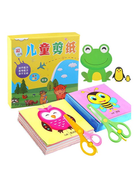 120-Piece DIY Paper Cutting Cartoon Hand Craft Toy 15X15X3cm