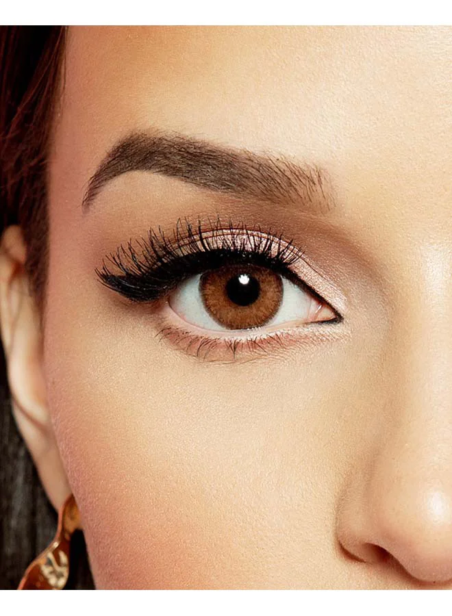 Layala Chocolate Brown Colored Contact Lenses Pack Of 2 - 3 Months Replacement