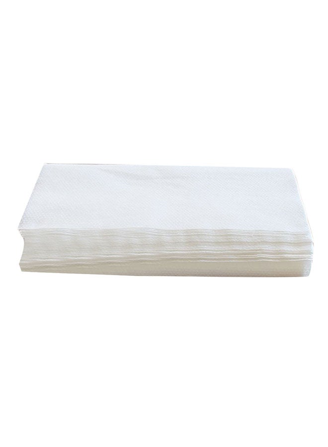 HK 100-Piece Disposable Towel Set White 30x60cm