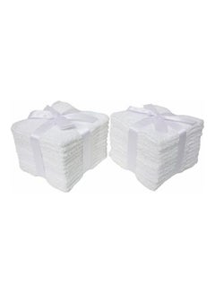 Pack of 24 Multipurpose Washcloth/Face Towel Set White 30 X 30cm - v1630226030/N50529451A_1