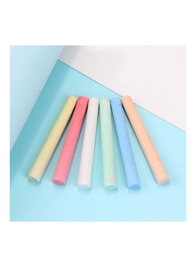 100 Sticks Dustless Drawing Painting Art Colorful Chalk School Office Supplies White - Image 3