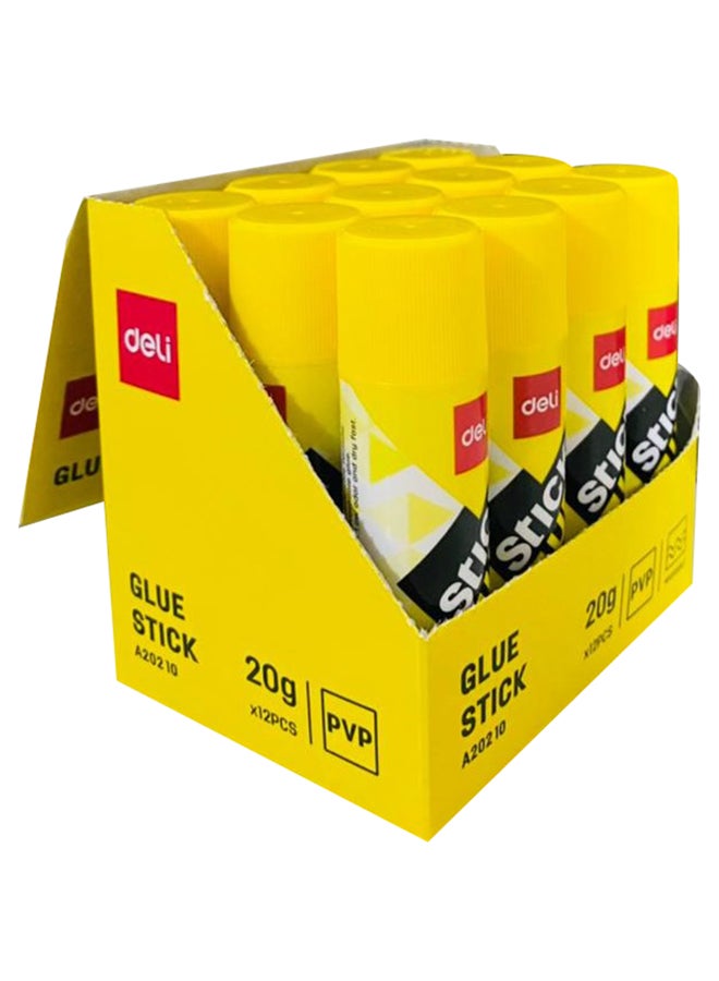 ديلي مجموعة من أصابع الصمغ من مادة البولي فاينيل بيروليدون من 12 قطعة طراز A20210 أبيض - Image 2