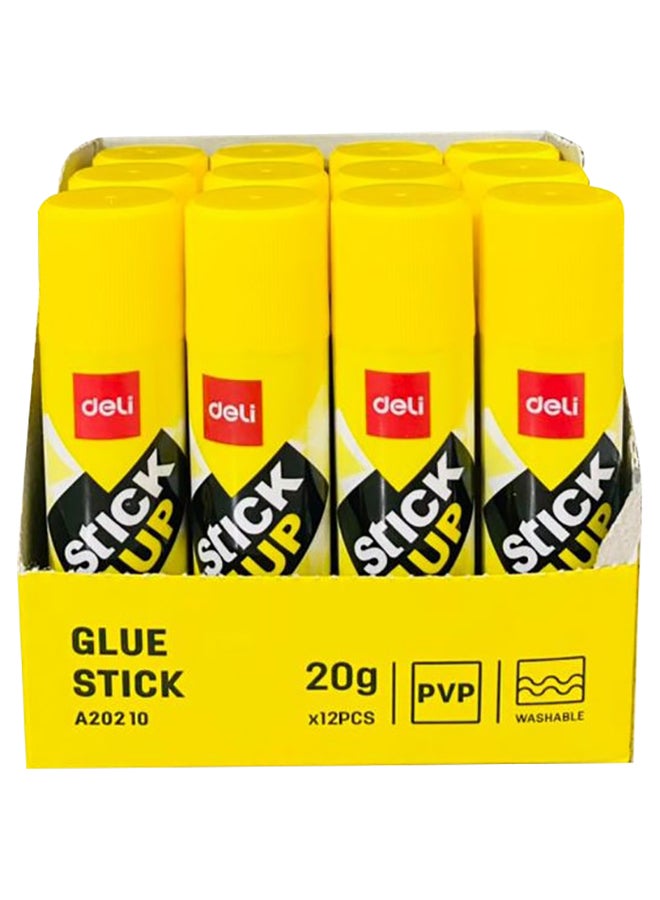 ديلي مجموعة من أصابع الصمغ من مادة البولي فاينيل بيروليدون من 12 قطعة طراز A20210 أبيض - Image 1