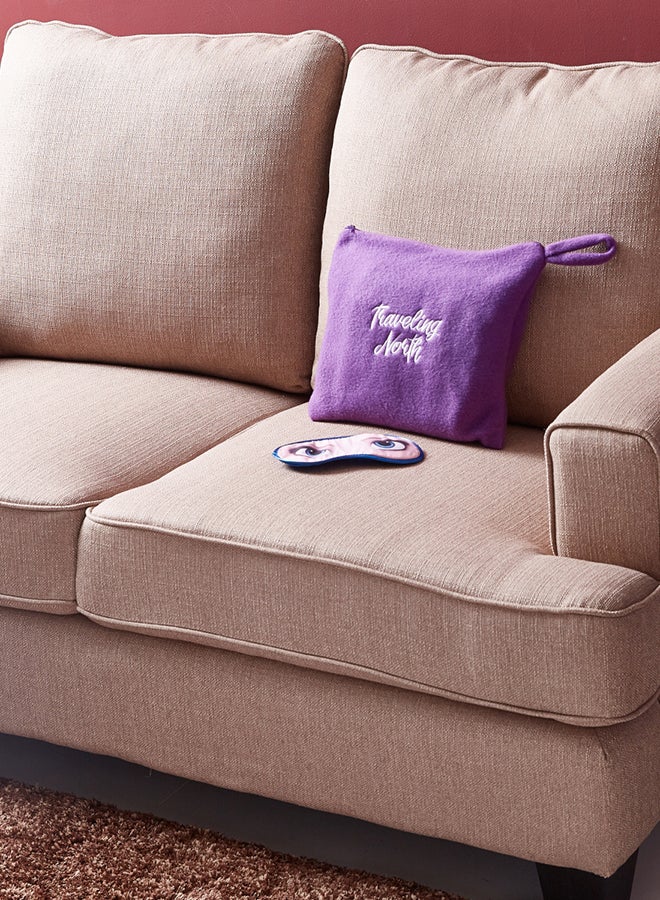 Disney Frozen Travel Throw Convertible With Pillow Polyester Purple/White 100x150x15cm - Image 4