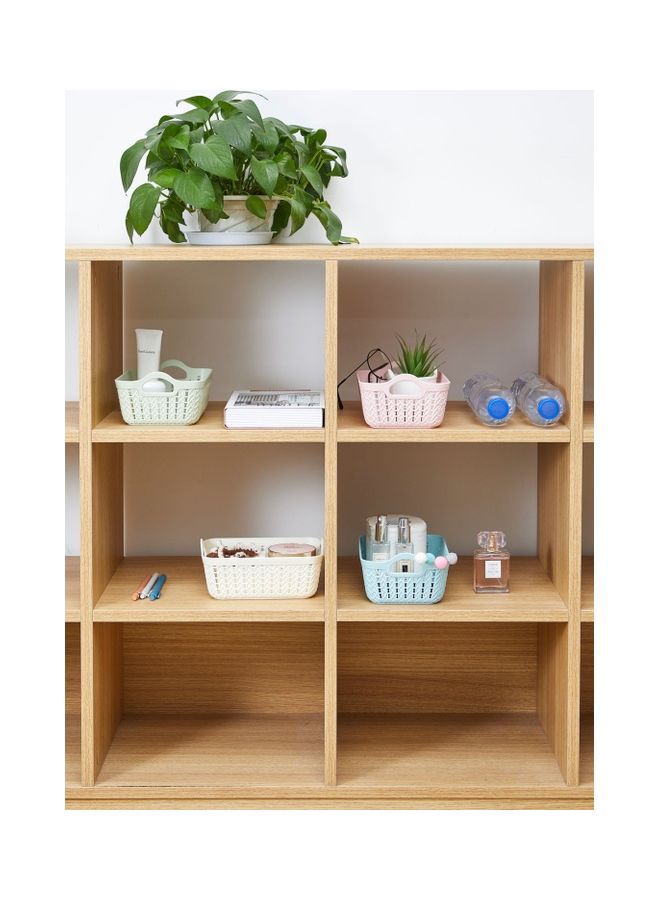 Yonovo - 4-Piece Rectangular Storage Basket Set Multicolour 19.5x14x7cm - Image 1
