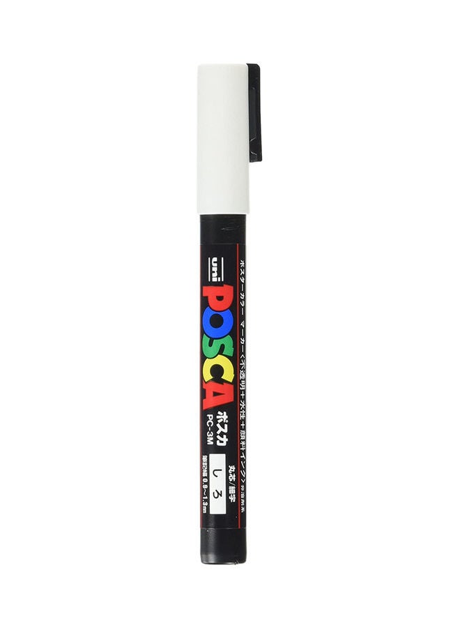 Uni Posca Fine Marker White 