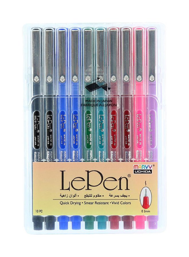 10-Piece Fineliner Pen Multicolour - v1630228243/N41190190A_1