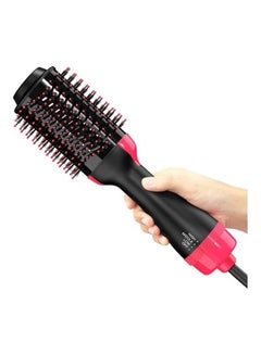 KUYING 4-In-1 Hair Dryer Brush Black/Pink 20cm  - Image 1