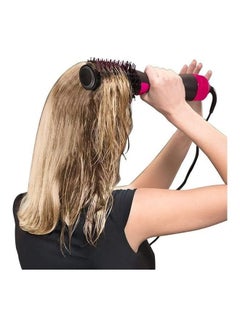 KUYING 4-In-1 Hair Dryer Brush Black/Pink 20cm  - Image 2