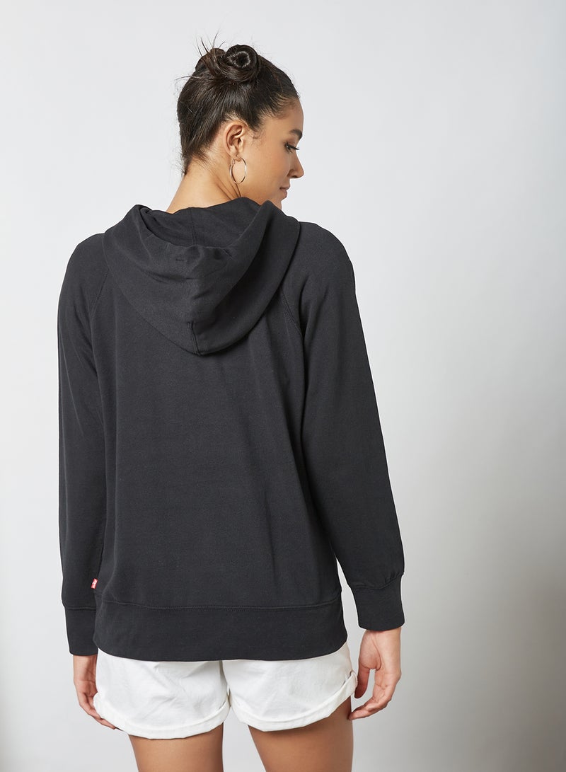 ليفايز Graphic Logo Batwing Hoodie Black  - Image 4