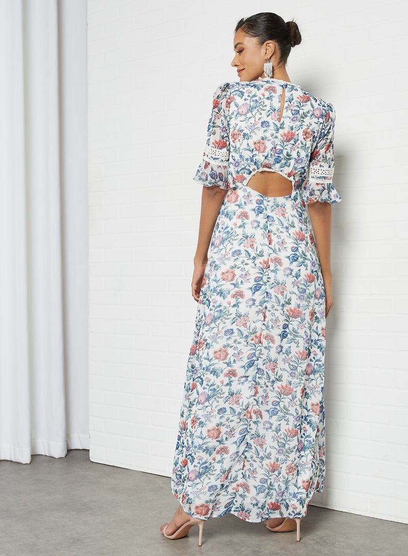Hope & Ivy Floral Print Maxi Dress Multicolour  - Image 4