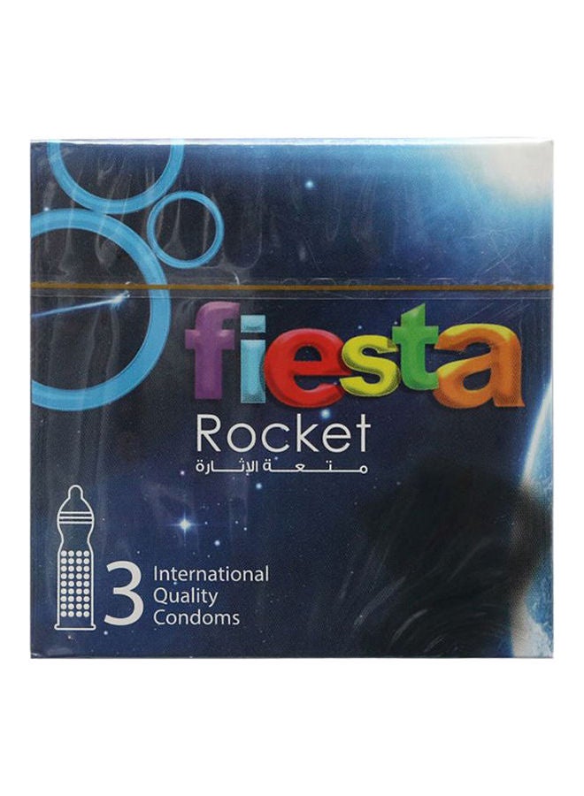 FIESTA - Rocket Condom 3Pcs - Image 1