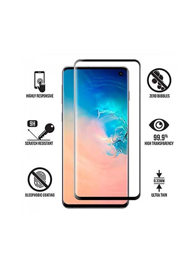 MARGOUN 2 Pack For Samsung Galaxy S10e Clear Screen Protector No Bubble High Definition Clear Film Anti Scratch Anti Dust 3D Tempered Glass Screen Protector Clear  - Image 3
