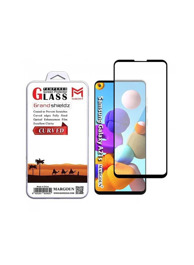 MARGOUN 21D Tempered Glass Screen Protector For Samsung Galaxy A21s 6.5inch Clear - Image 2