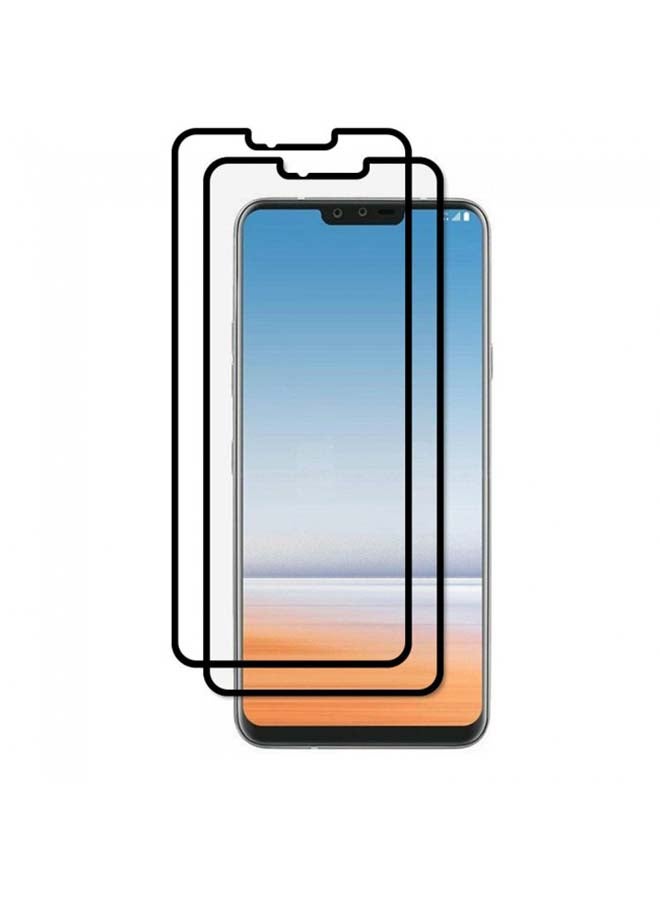 مارجون مجموعة لاصقات حماية شاشة من الزجاج المقوى بتصميم ثلاثي الأبعاد مكونة من قطعتين لهاتف إل جي V40 ثينك شفاف - Image 1