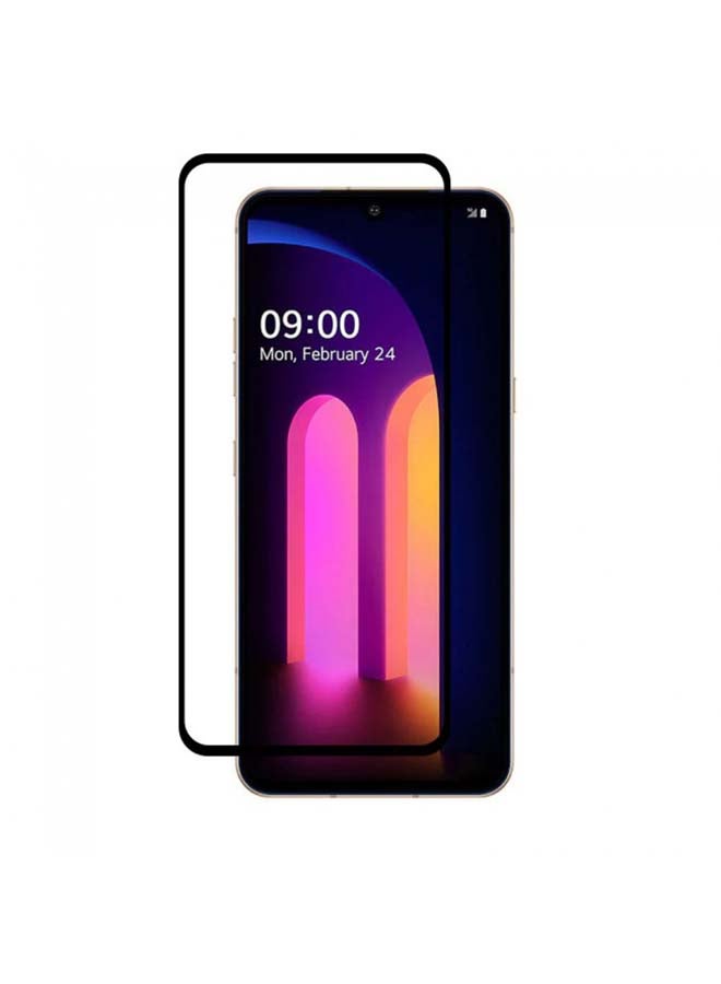 مارجون لاصقة حماية للشاشة من الزجاج المقوى بتصميم ثلاثي الأبعاد لهاتف إل جي V60 ثينك 5G شفاف - Image 1